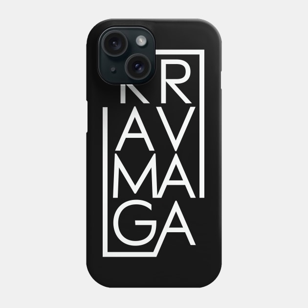 Krav Maga Brick Lettering Israeli Martial Arts Phone Case by polliadesign