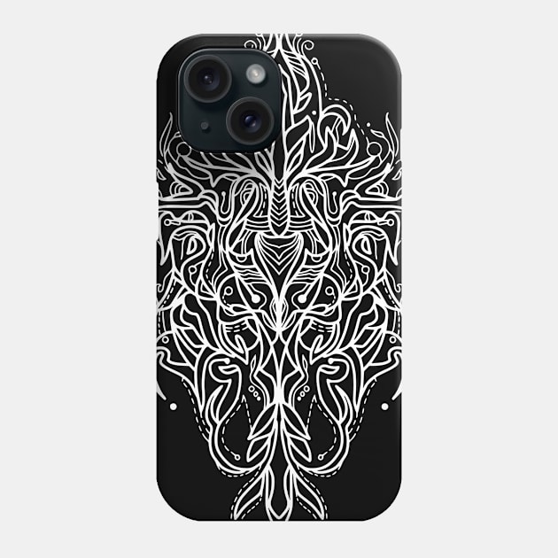 Tribal line art style art Phone Case by jen28