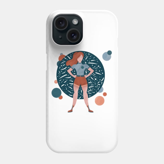 Superwoman Pose Phone Case by KlioStudio