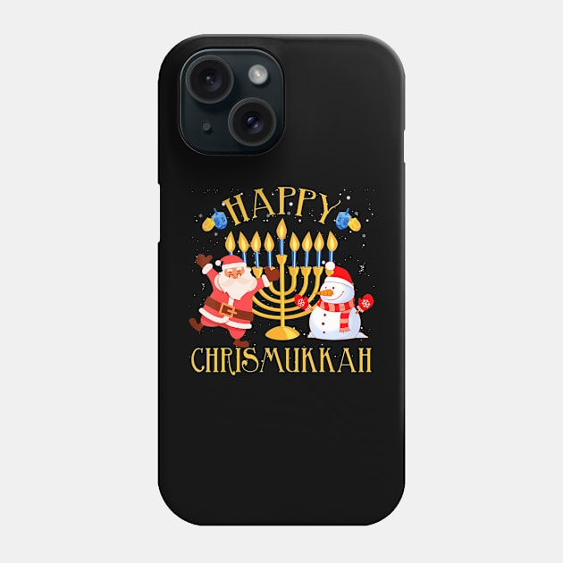 Happy Chrismukkah Funny Hanukkah Christmas Jewis Phone Case by eylaaadamf