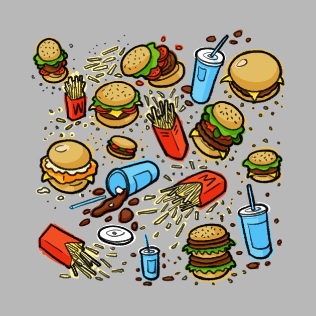 Burgers and Fries by royal_ten