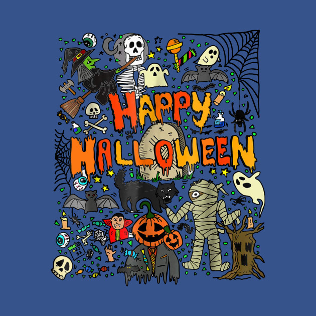 Happy Halloween Scary Retro - Scary - T-Shirt