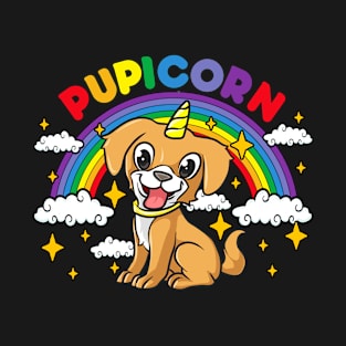 Gay Pride Rainbow Pupicorn Funny Puppy Unicorn Gift T-Shirt