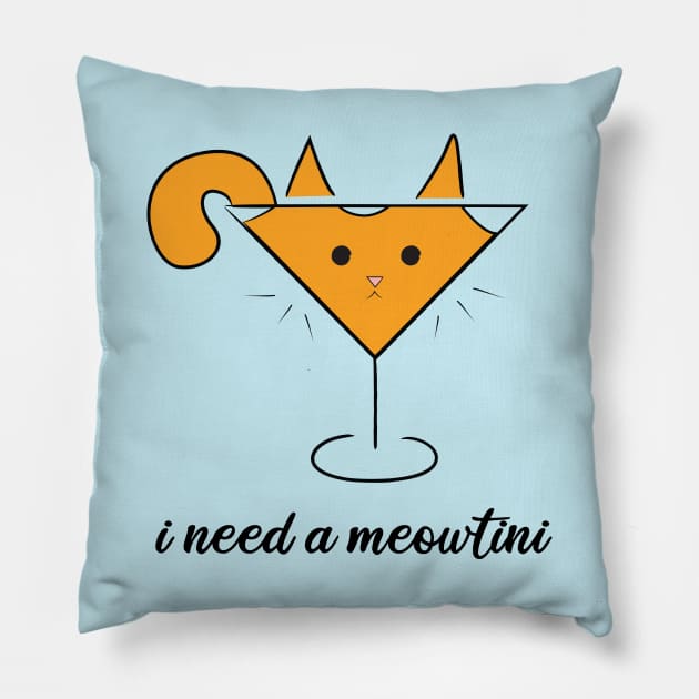 I need a Meowtini Orange Cat Pillow by bettyjane88