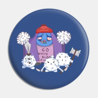 Go White Blood Cells Pin