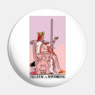 Queen of Swords Pin