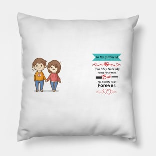 girlfriend love-You hold my heart Forever Pillow