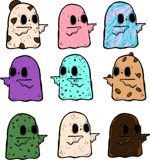 Ice Cream Ghosts Magnet