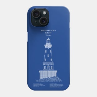 Rock of Ages Light Lighthouse - Michigan - ADpng Phone Case