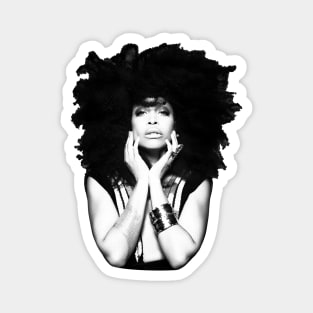 Erykah Badu Retro Halftone Vintage Fan Art Magnet