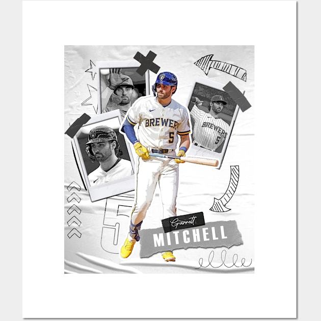 Garrett Mitchell baseball Paper Poster Brewers 4