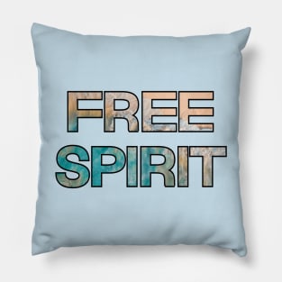 Free Spirit Ocean Waves Graphic design Pillow