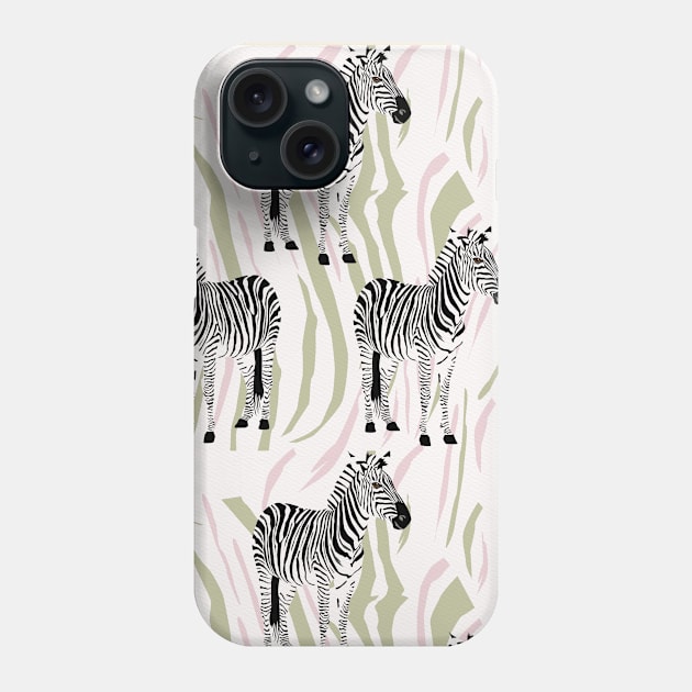 Zebra pattern Phone Case by CalliLetters