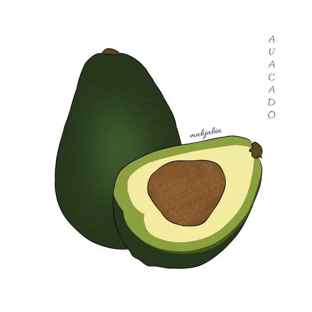 Avacado Fruit Art by ArtRaft Pro