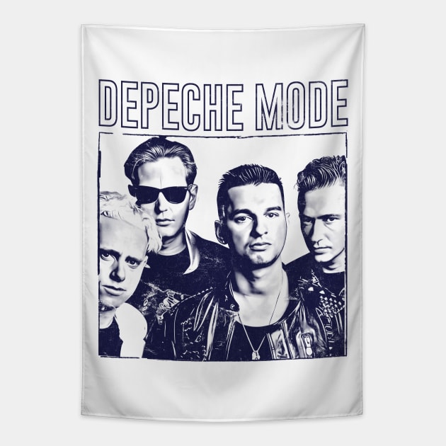 Depeche Mode - Vintage 80s Aesthetic Original Design Tapestry by DankFutura