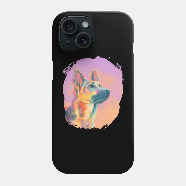 Beyond The Twilight - German Shepherd Phone Case by Flo Art Studio