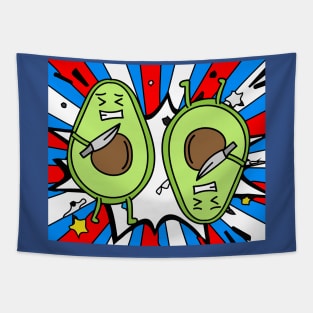 Funny Avocado Fruit Tapestry