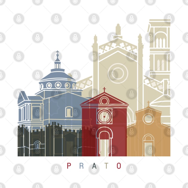 Prato skyline poster by PaulrommerArt