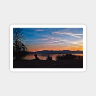 Romantic Sunset landscape lake photography Magnet