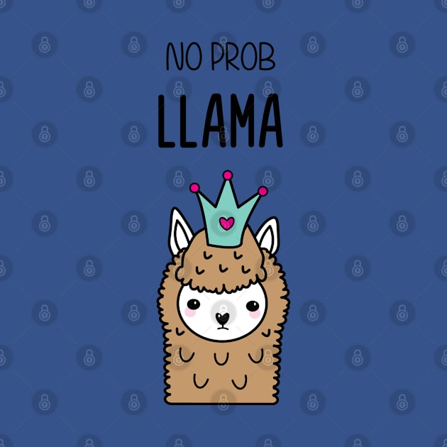 Llama Ice Blue by Mint Cloud Art Studio