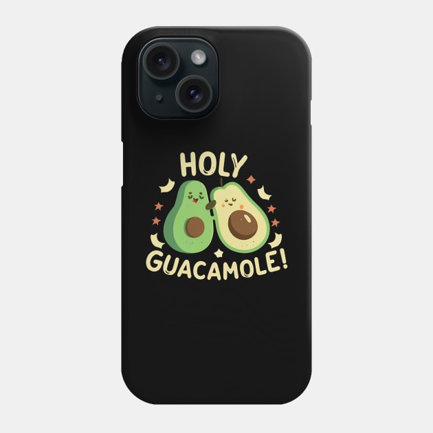 Holy Guacamole Funny pun avocado Phone Case by NomiCrafts