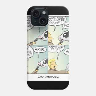 Cow Interview Phone Case