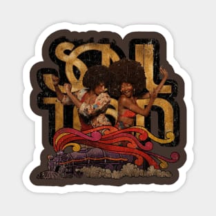 Soul Train Vintage Look Fan Design Magnet