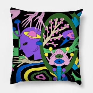 Colorful Ilustration Arts Pillow