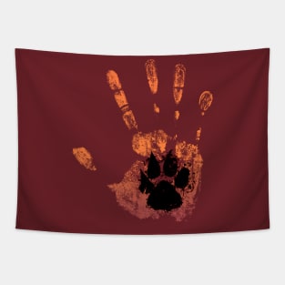 Hand n' Dawg Print Tapestry