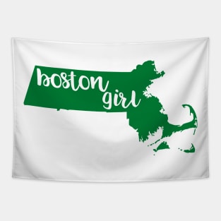 Boston Girl Massachusetts Home State Tapestry