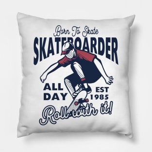 Skateboarder Pillow