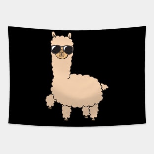 Cool alpaca with sunglasses Tapestry