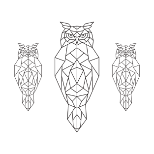 Owl Tattoo Geometry T-Shirt