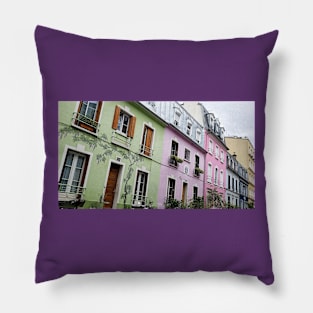 Paris Rue Cremieux Row Houses Pillow