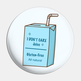 I don't care juice box Pin