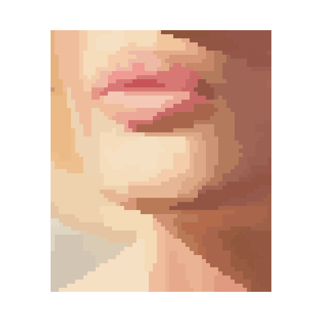 Pixel Art (pale pink lips) by Dmitry_Buldakov