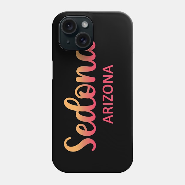 Arizona Sedona map arizona state usa arizona tourism sedona tourism Phone Case by BoogieCreates