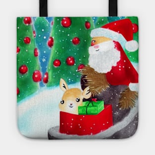 Santa and a Deer Tote