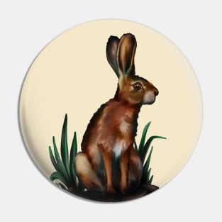 a digital drawing of a forest hare Pin