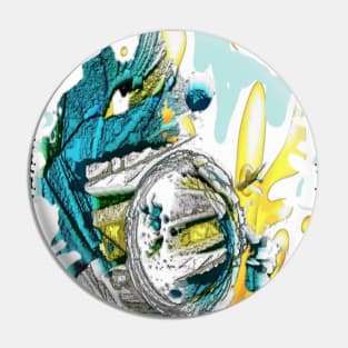 Ocean waves abstract splash Pin