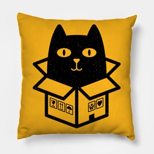 Cats love boxes Pillow