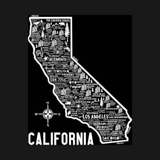 California Map T-Shirt