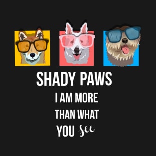 Shady Paws Dogs Wearing Oversized Sunglasses T-Shirt