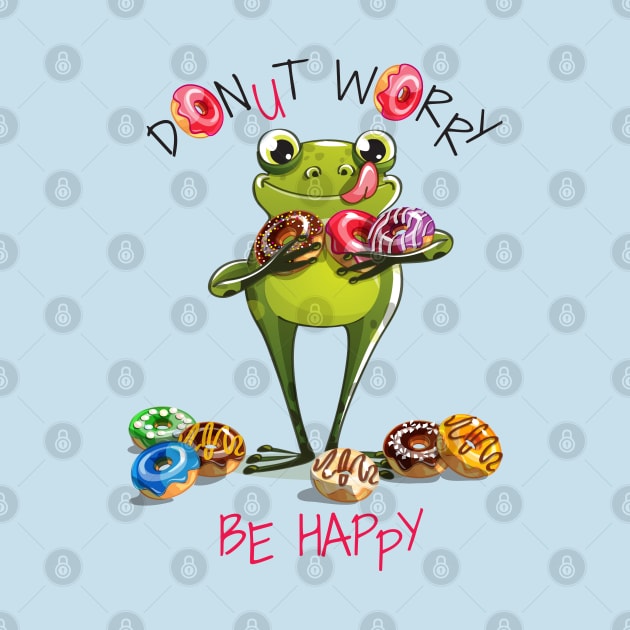 frog donut worry by Mako Design 