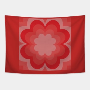 red gradient flower tunnel Tapestry