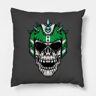 Fantasy Football Skeleton Green 1 Pillow