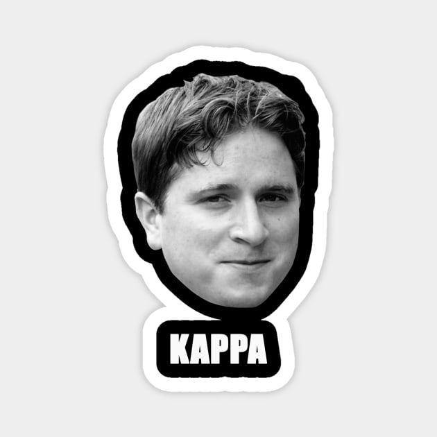 Kappa (White Text) Magnet by rubernek