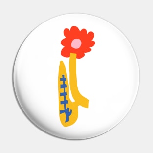 Abstract Flower Pin