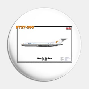 Boeing B727-200 - Frontier Airlines (Art Print) Pin