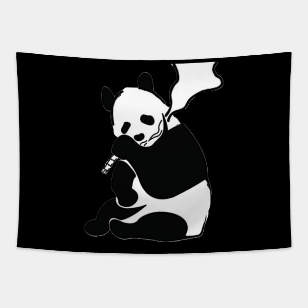 Stoner Panda Tapestry by Diamondkitten